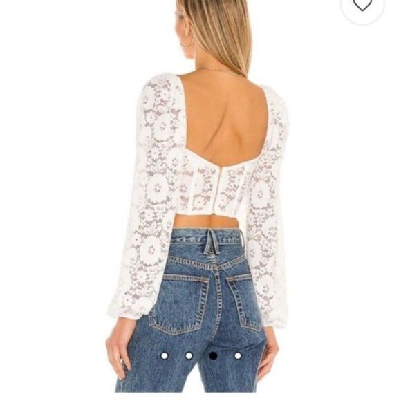 NWT V. Chapman Delphine Black Top Lace Blouse Size 0 - Picture 4 of 11